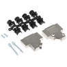 MH Connectors Zinc Angled D-Sub Backshell 15 Way Strain Relief MHD45ZK