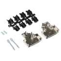 MH Connectors Zinc Angled D-Sub Backshell 15 Way Strain Relief MHD45ZK