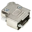 MH Connectors Zinc Angled D-Sub Backshell, 9 Way Strain Relief, Series MHD45ZK MHD45ZK