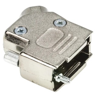 MH Connectors Zinc Angled D-Sub Backshell, 9 Way Strain Relief, Series MHD45ZK MHD45ZK
