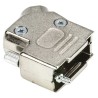 MH Connectors Zinc Angled D-Sub Backshell, 9 Way Strain Relief, Series MHD45ZK MHD45ZK