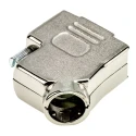 MH Connectors Zinc Angled D-Sub Backshell, 9 Way Strain Relief, Series MHD45ZK MHD45ZK