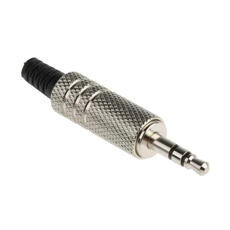 RS PRO Jack Connector 3.5 mm Cable Male 3 Stereo 2A 392-649