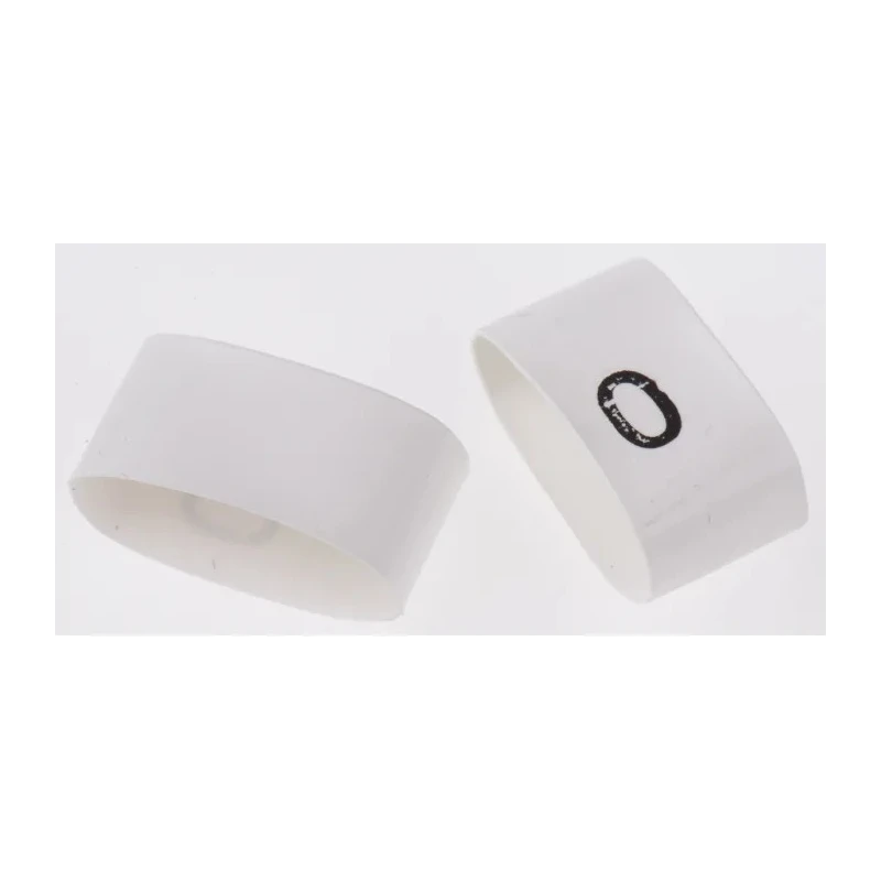TE Connectivity Polyolefin Heatshrink Pre-Printed Cable Marker White for 12mm and 4mm Cable TRSA-1019/G/1/0
