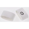 TE Connectivity Polyolefin Heatshrink Pre-Printed Cable Marker White for 12mm and 4mm Cable TRSA-1019/G/1/0