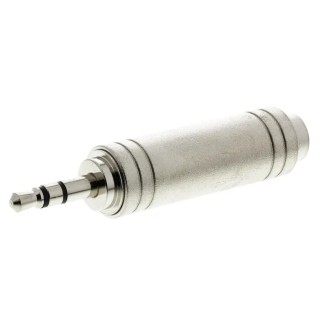 RS PRO Audio Male 3.5 mm Stereo Straight 1/4 in Stereo AV Adapter 392-655