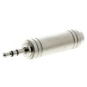 RS PRO Audio Male 3.5 mm Stereo Straight 1/4 in Stereo AV Adapter 392-655