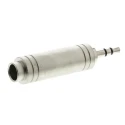 RS PRO Audio Male 3.5 mm Stereo Straight 1/4 in Stereo AV Adapter 392-655