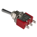 RS PRO Toggle Switch Panel Mount On-On SPDT Solder Terminal Brass Actuator 394-459