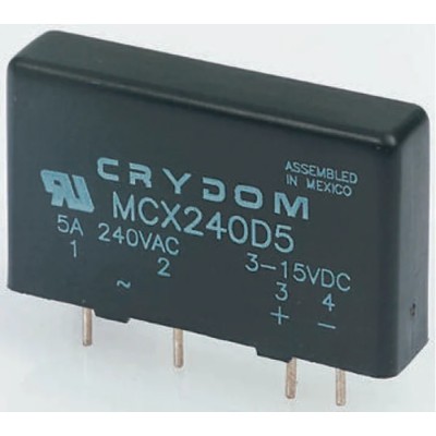 Crydom MCX Series Solid State Relay 5 A Load PCB Mount 530 V Load 15V Control MCX380D5