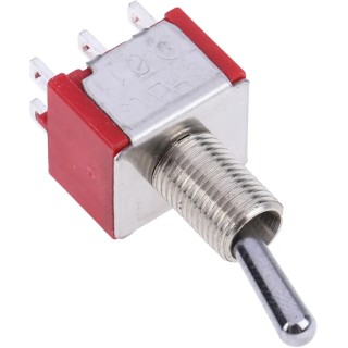 RS PRO Panel Mount DPDT Toggle Switch On-On, Solder Terminal, 26 V DC, 112 V AC 394-475