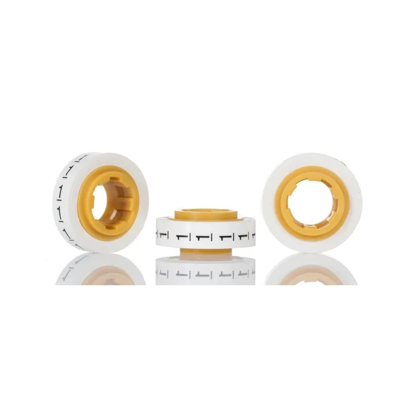 3M SDR Cable Marker, Pre-printed "1", Adhesive Cable Marker, Polyethylene Terephthalate, White, 2.43mm x 5.46mm SDR 1-89201