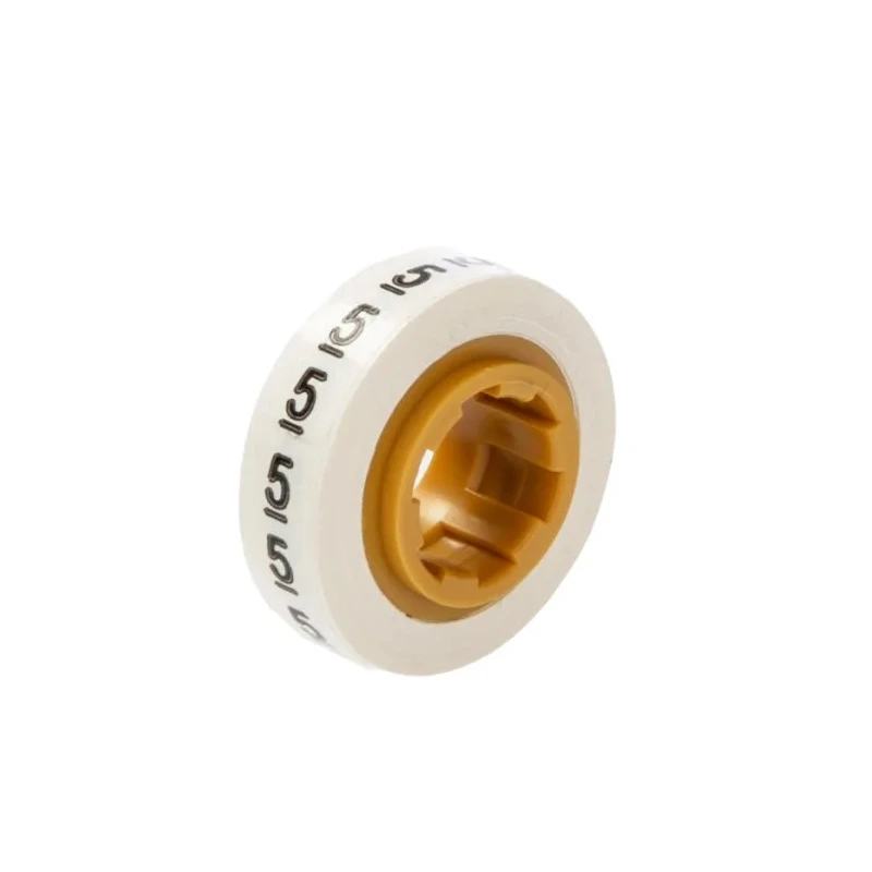 3M SDR Pre-printed Cable Marker Tape, Polyester, Adhesive, Legend 5, 5.46mm x 2.43mm, White SDR 5-89205