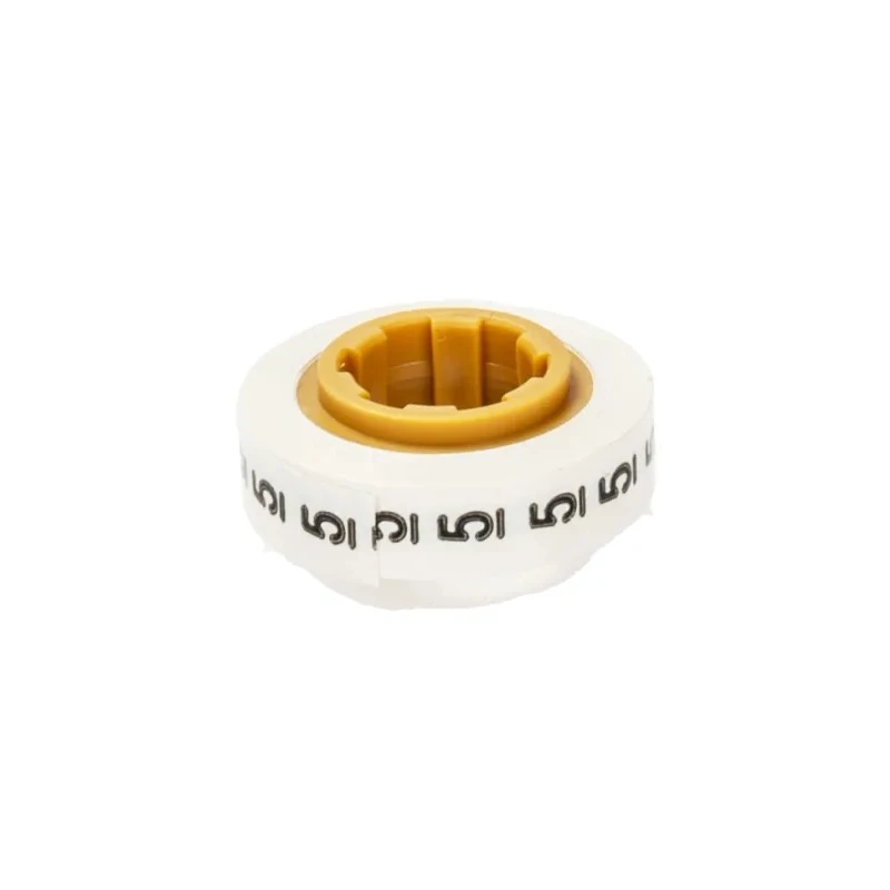 3M SDR Pre-printed Cable Marker Tape, Polyester, Adhesive, Legend 5, 5.46mm x 2.43mm, White SDR 5-89205