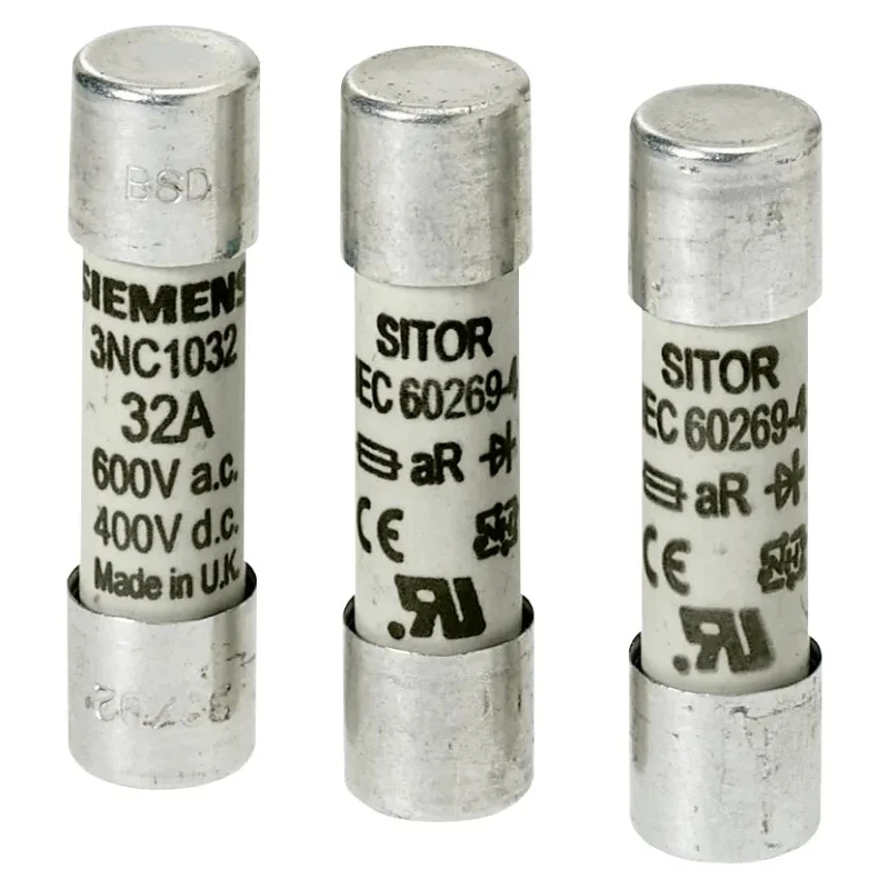Siemens 12A Cartridge Fuse, 10 x 38 mm, Cylindrical SITOR aR Series Semiconductor Protection 3NC1012