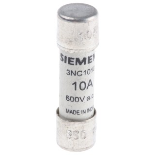 Siemens 10A Semiconductor Protection Cartridge Fuse 10 x 38 mm SITOR Series 3NC1010