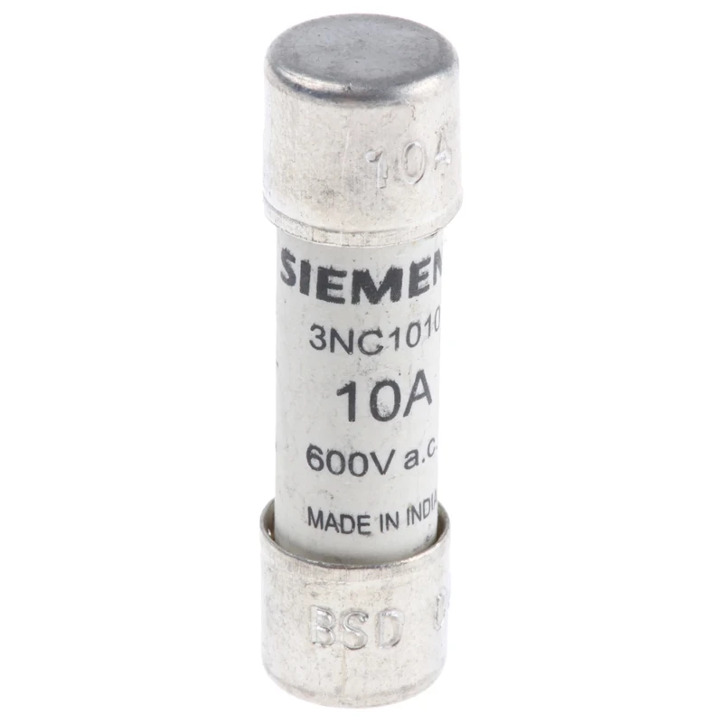 Siemens 10A Semiconductor Protection Cartridge Fuse 10 x 38 mm SITOR Series 3NC1010