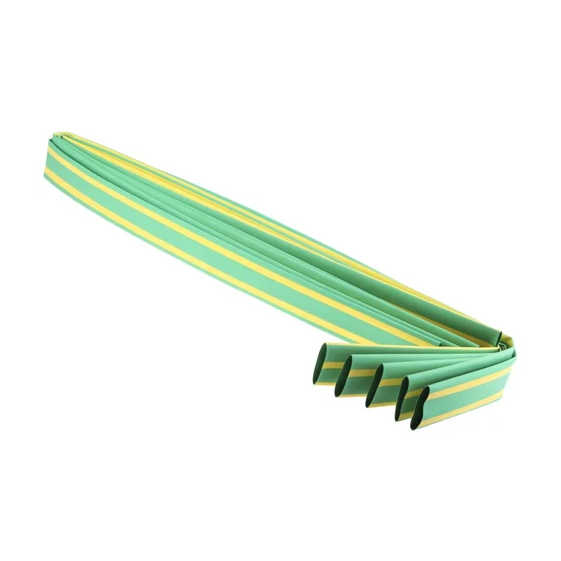 RS PRO Heat Shrink Tubing Green Yellow 25.4 mm Sleeve Diameter 1.2 m Length 2:1 Shrink Ratio 398-032
