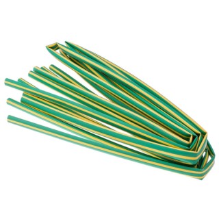 RS PRO Heat Shrink Tubing Yellow Green 9.5 mm Sleeve Diameter 1.2 m Length 2:1 Shrink Ratio 398-060