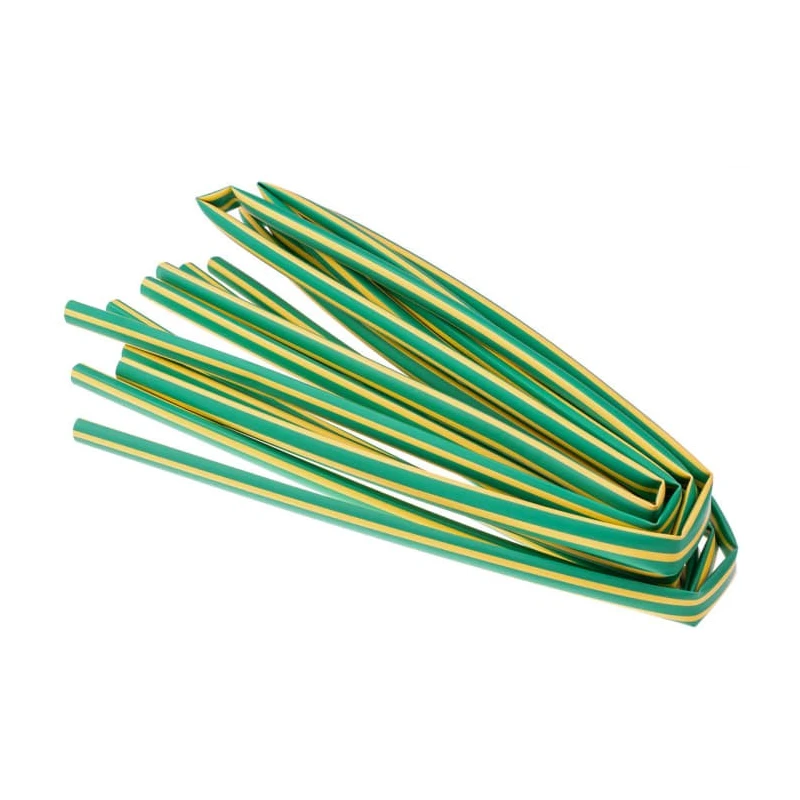 RS PRO Heat Shrink Tubing Yellow Green 9.5 mm Sleeve Diameter 1.2 m Length 2:1 Shrink Ratio 398-060