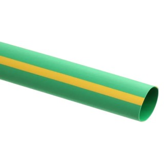RS PRO Polyolefin Heat Shrink Tubing, Yellow and Green, 12.7 mm Sleeve Diameter x 1.2 m Length, 2:1 Shrink Ratio 398-054