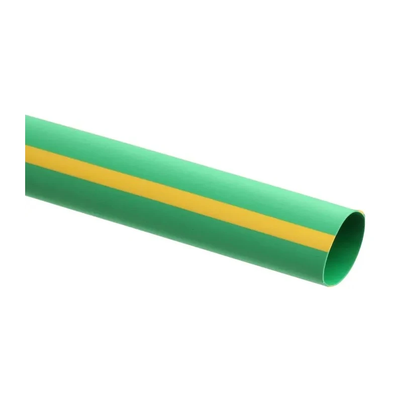 RS PRO Polyolefin Heat Shrink Tubing, Yellow and Green, 12.7 mm Sleeve Diameter x 1.2 m Length, 2:1 Shrink Ratio 398-054