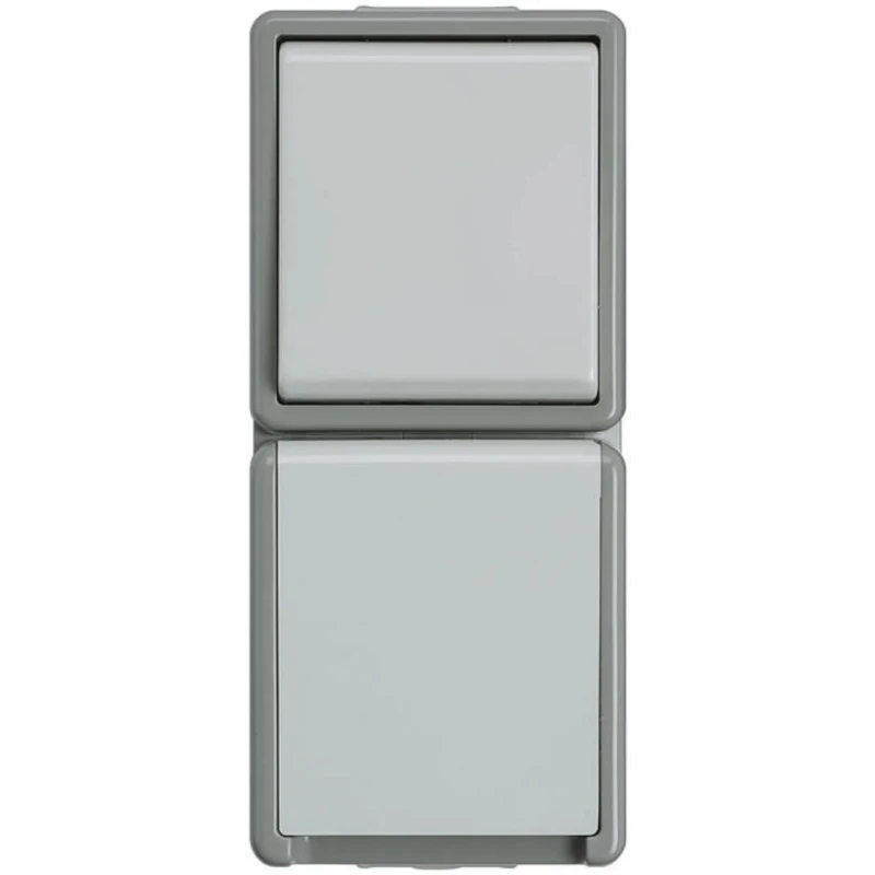 Siemens 16A Grey 1 Gang Plug Socket DELTA Outdoor Type F German Schuko 5TA4816