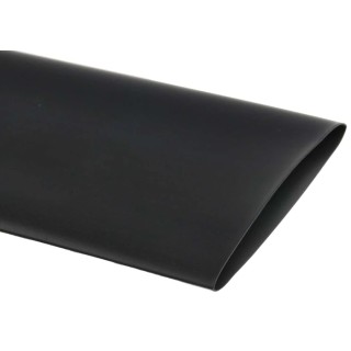 RS PRO Heat Shrink Tubing Black 50.8 mm Sleeve Diameter 1.2 m Length 2:1 Shrink Ratio 398-127