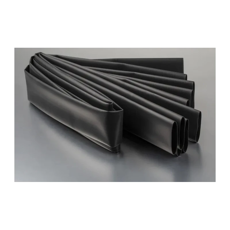 RS PRO Polyolefin Black Heat Shrink Tubing 38.1 mm Sleeve Diameter x 1.2m Length 2:1 Shrink Ratio 398-133