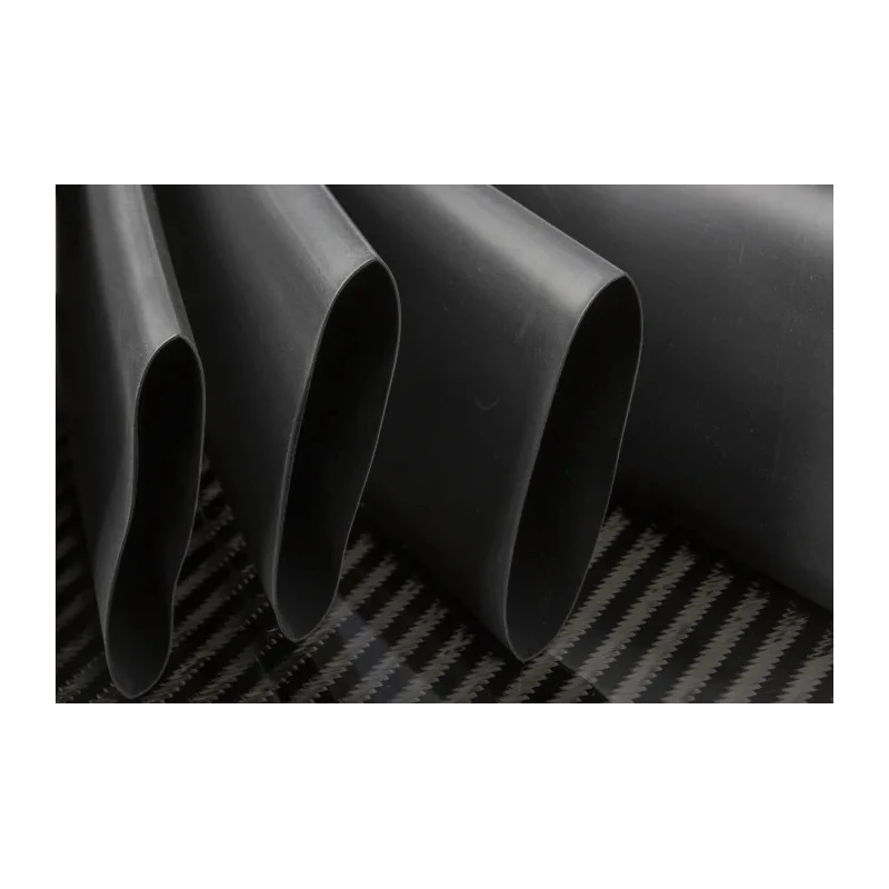 RS PRO Polyolefin Black Heat Shrink Tubing 38.1 mm Sleeve Diameter x 1.2m Length 2:1 Shrink Ratio 398-133