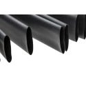 RS PRO Polyolefin Black Heat Shrink Tubing 38.1 mm Sleeve Diameter x 1.2m Length 2:1 Shrink Ratio 398-133