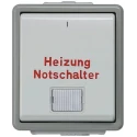 Siemens DELTA Surface Light Switch 1 Gang Rocker 250V 10A Grey Gloss 5TA4742