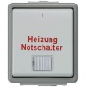 Siemens DELTA Surface Light Switch 1 Gang Rocker 250V 10A Grey Gloss 5TA4742