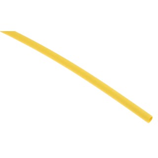 RS PRO Heat Shrink Tubing Yellow Polyolefin 2.4 mm Sleeve Diameter 1.2 m Length 2:1 Ratio 399-495