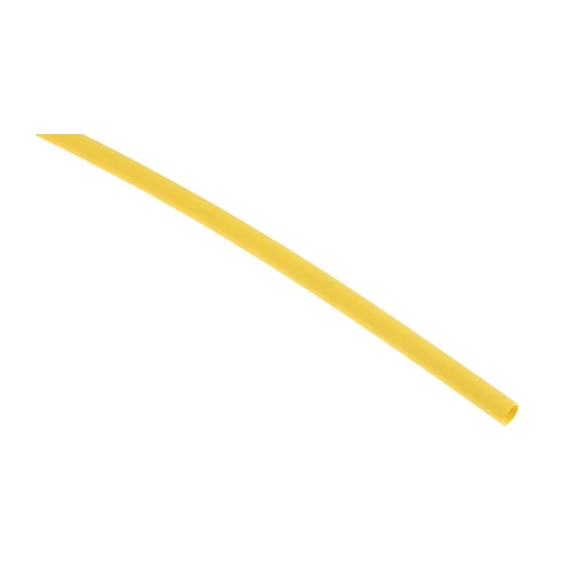 RS PRO Heat Shrink Tubing Yellow Polyolefin 2.4 mm Sleeve Diameter 1.2 m Length 2:1 Ratio 399-495