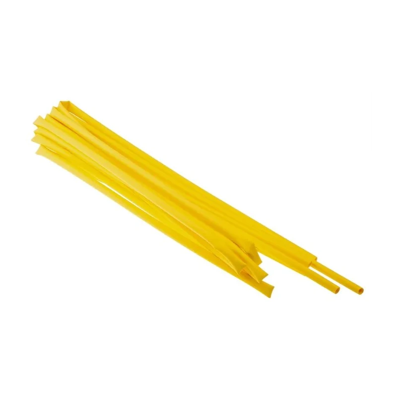 RS PRO Heat Shrink Tubing Yellow 6.4 mm Sleeve Diameter x 1.2 m Length 2:1 Ratio 399-524