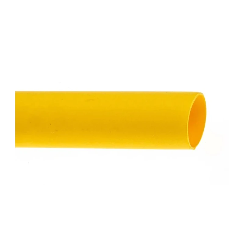 RS PRO Heat Shrink Tubing Yellow 6.4 mm Sleeve Diameter x 1.2 m Length 2:1 Ratio 399-524