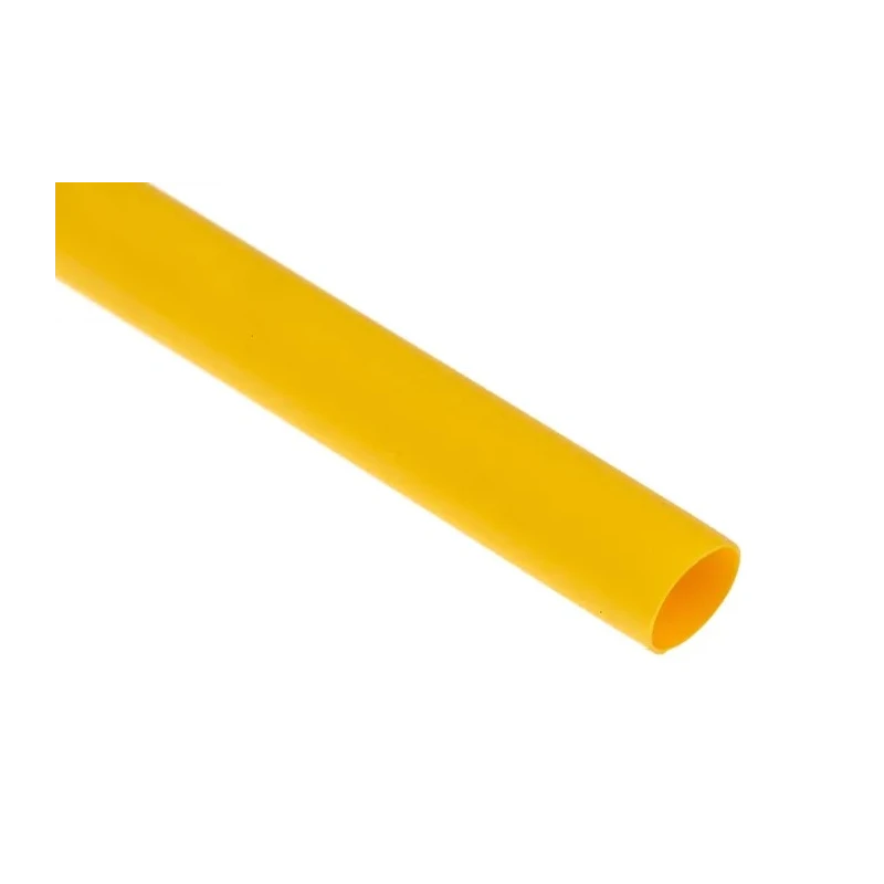 RS PRO Heat Shrink Tubing Yellow 6.4 mm Sleeve Diameter x 1.2 m Length 2:1 Ratio 399-524