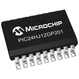 Microchip 16 Bit PIC Microcontroller with 12kB FLASH Memory, 80 MHz, 18-Pin SOIC PIC24HJ12GP201-I/SO
