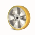 Guitel Hervieu Polyurethane Trolley Wheel Grey Yellow 700kg Load Capacity 200mm Diameter 21-511-200B20