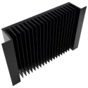 RS PRO Heatsink Universal Rectangular Aluminium Black Anodised 46 mm Height 150 mm Length 240 mm Width 0.4K/W 400-056