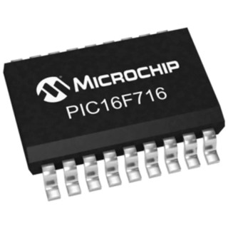 Microchip 8-bit PIC Microcontroller PIC16F716-I/SO, 20 MHz, 3.5kB FLASH, 18-Pin SOIC PIC16F716-I/SO