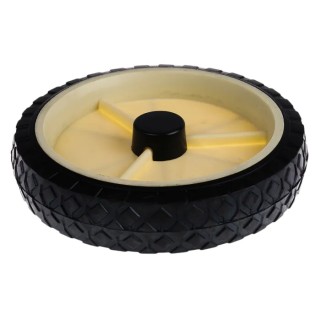 Guitel Hervieu White, Black Rubber Trolley Wheel 200mm Diameter 45mm Width Load Capacity 50kg 380076