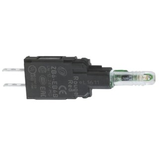 Schneider Electric Harmony XB6 Series Light Block, 230 V AC/DC, Green LED Illumination ZB6EM3B