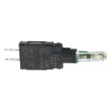 Schneider Electric Harmony XB6 Series Light Block Red LED, 240V AC/DC ZB6EM4B