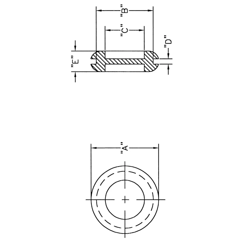 Essentra Black Polyvinyl Chloride Cable Grommet 16 mm Panel Hole Diameter for 12.5 mm Cable DG-19427