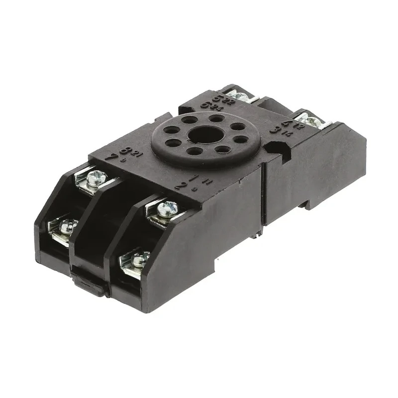 Tempatron 8 Way 250V AC DIN Rail Relay Socket for Octal Relay S8P