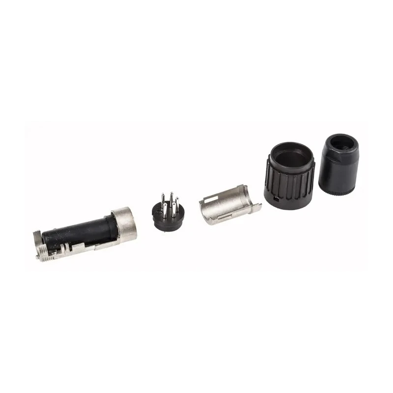 Amphenol Industrial C 091 B 5 Pole Straight M16 DIN Plug 5A 300V ac IP40 Screw Cable Male T3374501
