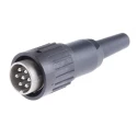 Amphenol Industrial C 091 B 7 Pole Straight M16 DIN Plug, 5A, 300V AC, IP40, Screw Cable Male T3434501