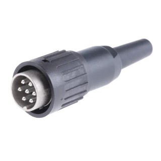 Amphenol Industrial C 091 B 7 Pole Straight M16 DIN Plug, 5A, 300V AC, IP40, Screw Cable Male T3434501